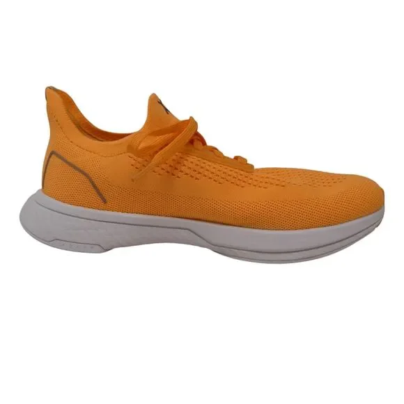 Flux Adapt Cantaloupe Orange Breathable Knit Runners Sneakers - Picture 5 of 12